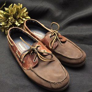 Timberland Men’s Boat Shoes-Leather, Brown: 10-1/2